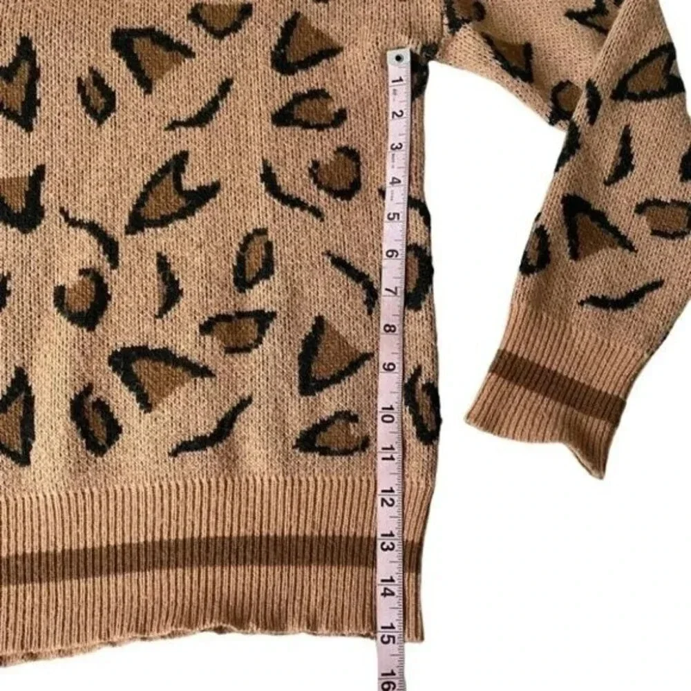 TULAROSA Jungle Sweater in Brown Leopard - Picture 5 of 9